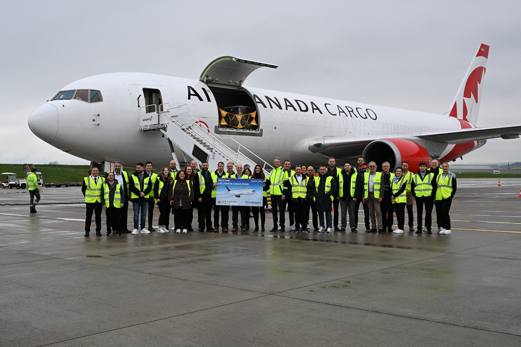 First Flight Basel-Mulhouse: Air Canada Cargo nach Toronto